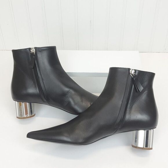 Proenza Schouler Mirrored Facet Heel Pointed Ankle Boots SH-050 - Picture 9 of 16